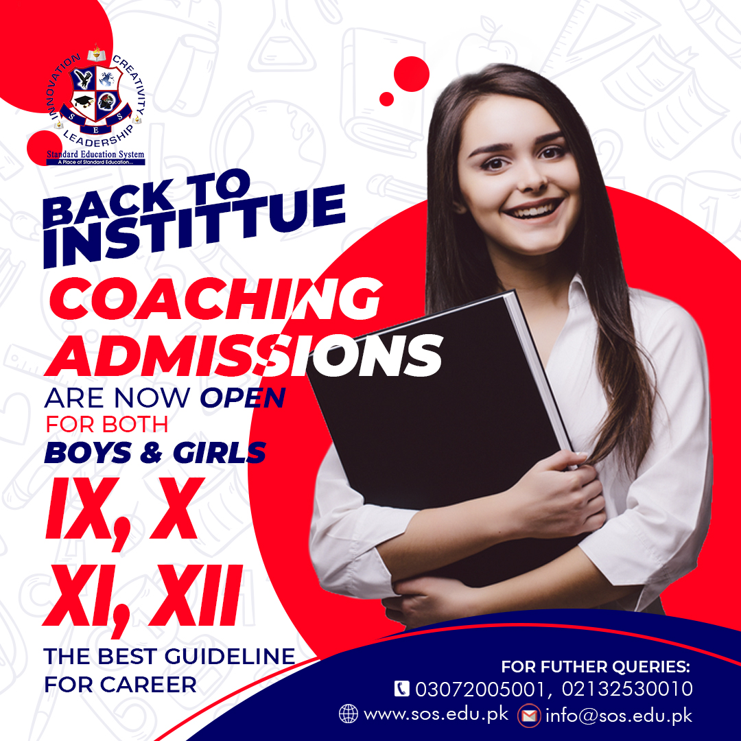 Admissions are open for IX, X, XI, XII classes in both boys & girls Section